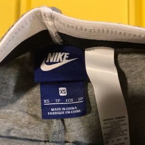 Nike: gray workout leggings.